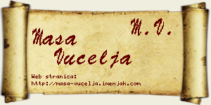 Maša Vucelja vizit kartica